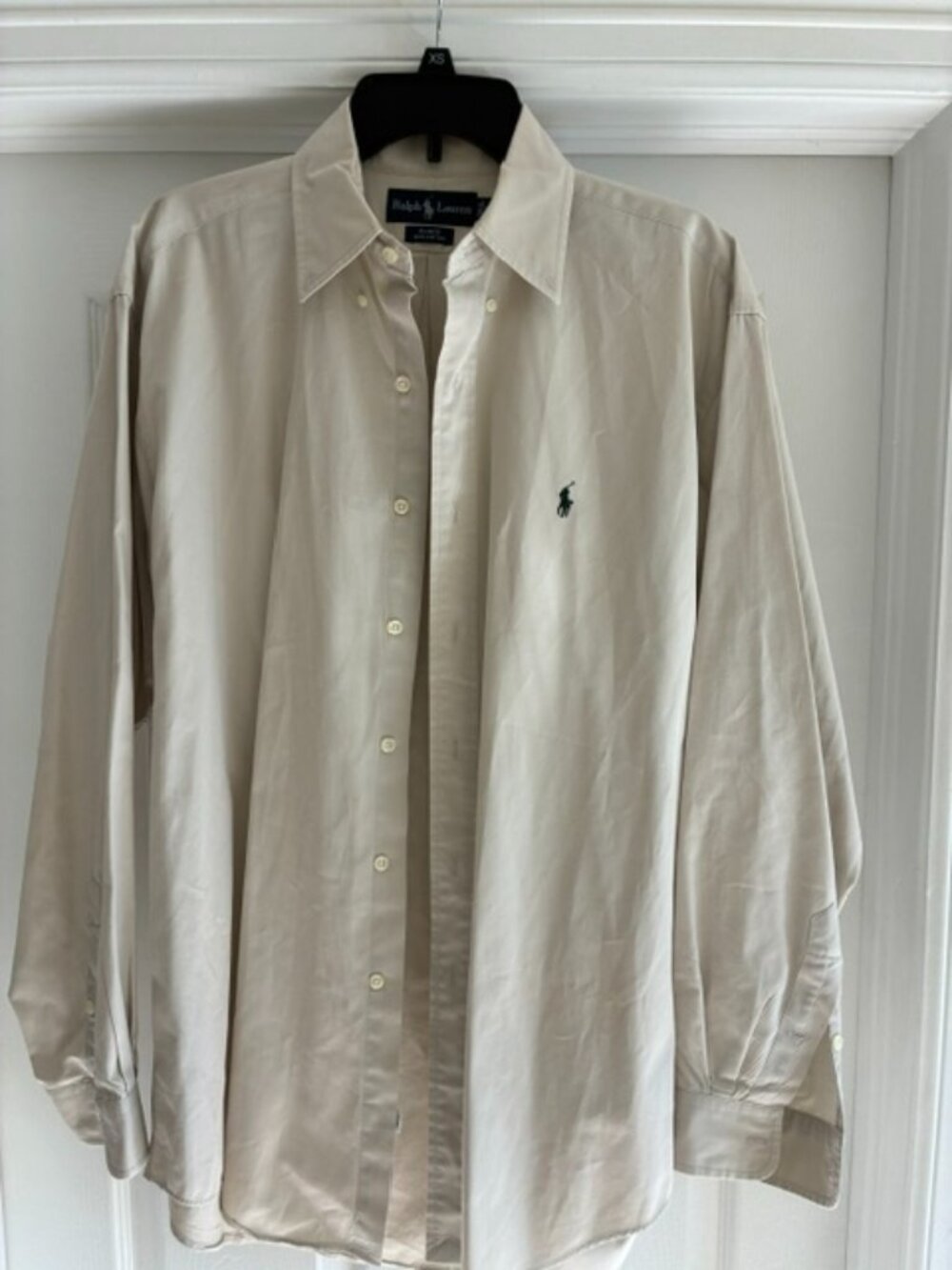 Ralph Lauren Blake Shirt Mens Medium Tan Long Sleeve Button Up